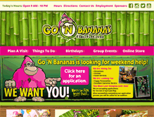 Tablet Screenshot of gonbananas.com